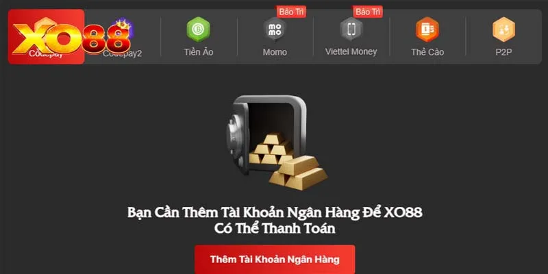 Nạp tiền tại XO88 - Đa dạng phương thức, tiện lợi và an toàn Nạp tiền tại XO88 - Đa dạng phương thức, tiện lợi và an toàn