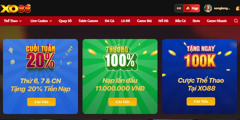 Nhà cái XO88 triển khai nhiều ưu đãi hấp dẫn cho hội viên Nhà cái XO88 triển khai nhiều ưu đãi hấp dẫn cho hội viên