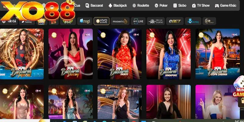 XO88 hợp tác với nhiều nhà cung cấp game uy tín tại sảnh live casino XO88 hợp tác với nhiều nhà cung cấp game uy tín tại sảnh live casino
