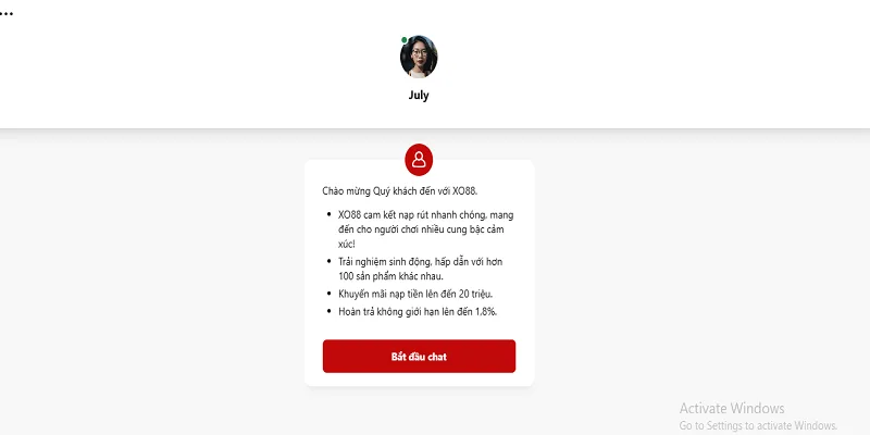 Tổng đài XO88 Win chăm sóc người chơi tận tâm, chuyên nghiệp
