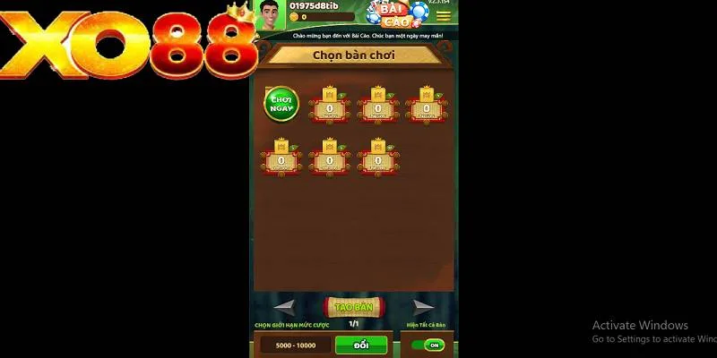 Chủ động kiểm soát vốn cược sẽ giúp bạn đánh cào XO88 thắng lớn