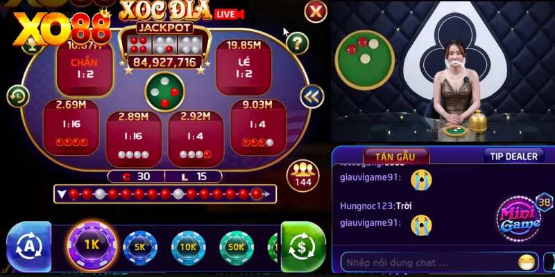 Xóc đĩa XO88 có cơ chế nổ hũ độc đáo Xóc đĩa XO88 có cơ chế nổ hũ độc đáo